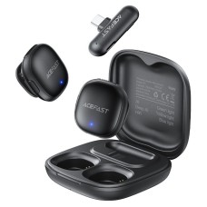 Бездротовий мікрофон ACEFAST R1 wireless lavalier microphones AI Type-C 2 мікрофона Black